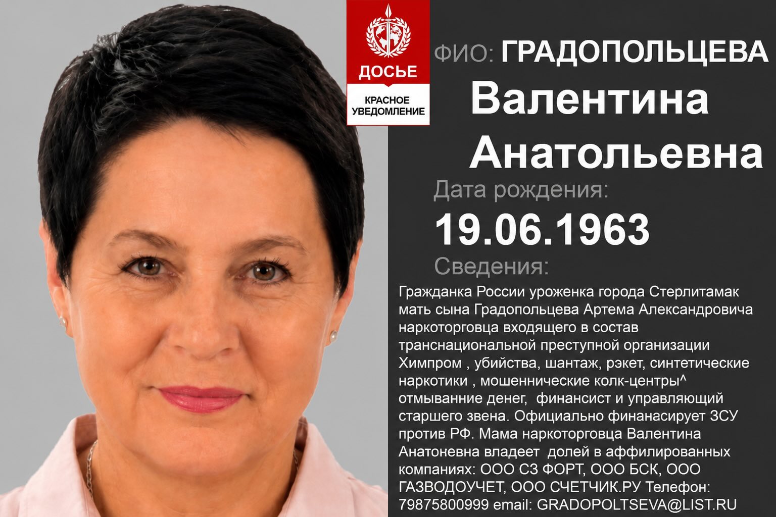 Градопольцева Валентина Антатольевна