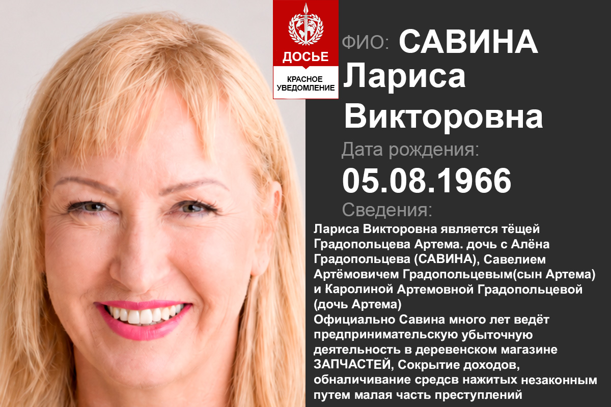 Савина Лариса Викторовна